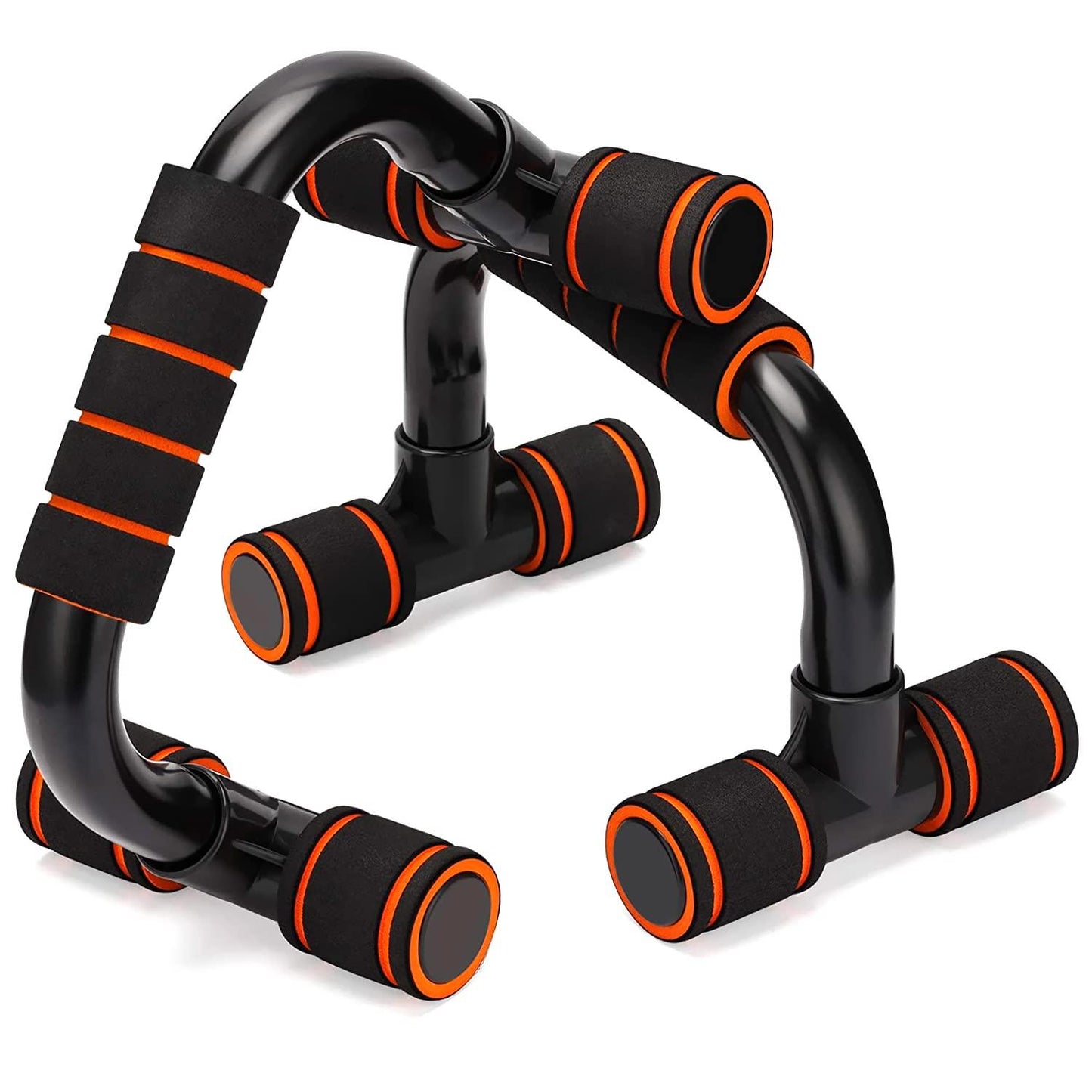 Super PushUp Stand with Foam Grip Handle (Orange)